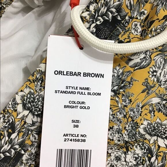 ORLEBAR BROWN Standard Full Bloom Swim Trunks Bright Gold New With Tag Size 38 - Picture 11 of 12